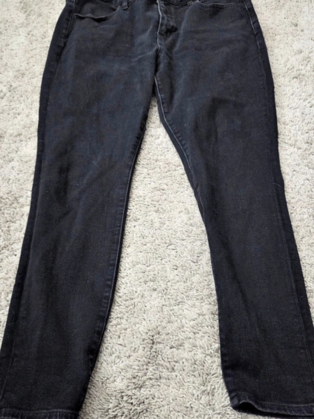 American Eagle Straight Leg Jeans Black Waist 14